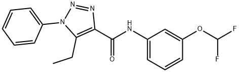 N-[3-(difluoromethoxy)phenyl]-5-ethyl-1-phenyl-1H-1,2,3-triazole-4-carboxamide Structure