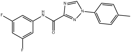 N-(3,5-difluorophenyl)-1-(4-methylphenyl)-1H-1,2,4-triazole-3-carboxamide Structure