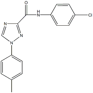 N-(4-chlorophenyl)-1-(4-methylphenyl)-1H-1,2,4-triazole-3-carboxamide Structure