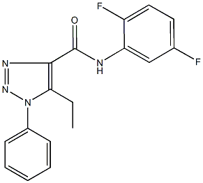 N-(2,5-difluorophenyl)-5-ethyl-1-phenyl-1H-1,2,3-triazole-4-carboxamide Structure