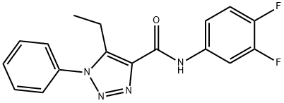 N-(3,4-difluorophenyl)-5-ethyl-1-phenyl-1H-1,2,3-triazole-4-carboxamide 구조식 이미지