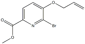 methyl 5-(allyloxy)-6-bromo-2-pyridinecarboxylate 구조식 이미지