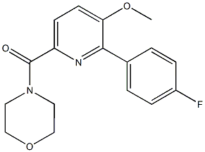 2-(4-fluorophenyl)-6-(4-morpholinylcarbonyl)-3-pyridinyl methyl ether 구조식 이미지