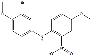 N-(3-bromo-4-methoxyphenyl)-4-methoxy-2-nitroaniline Structure