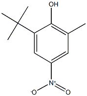 2-tert-butyl-4-nitro-6-methylphenol Structure