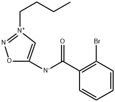 2-bromo-N-(3-butyl-1,2,3-oxadiazol-3-ium-5-yl)benzenecarboximidate 구조식 이미지