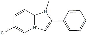 6-chloro-1-methyl-2-phenyl-1H-imidazo[1,2-a]pyridin-4-ium Structure