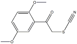 2-(2,5-dimethoxyphenyl)-2-oxoethyl thiocyanate 구조식 이미지
