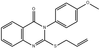 2-(allylsulfanyl)-3-(4-methoxyphenyl)-4(3H)-quinazolinone 구조식 이미지