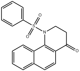 1-(phenylsulfonyl)-2,3-dihydrobenzo[h]quinolin-4(1H)-one 구조식 이미지