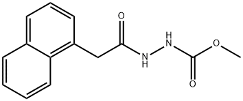 methyl 2-(1-naphthylacetyl)hydrazinecarboxylate Structure