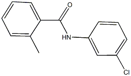 N-(3-chlorophenyl)-2-methylbenzamide 구조식 이미지