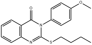 2-(butylsulfanyl)-3-(4-methoxyphenyl)-4(3H)-quinazolinone Structure