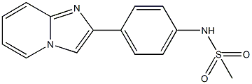 N-(4-imidazo[1,2-a]pyridin-2-ylphenyl)methanesulfonamide Structure