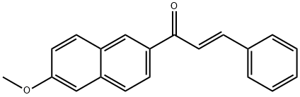 1-(6-methoxy-2-naphthyl)-3-phenyl-2-propen-1-one 구조식 이미지