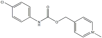 (1-methyl-4-pyridiniumyl)methyl 4-chlorophenylcarbamate Structure