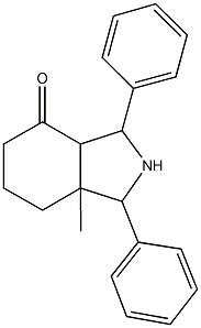 7a-methyl-1,3-diphenyloctahydro-4H-isoindol-4-one 구조식 이미지