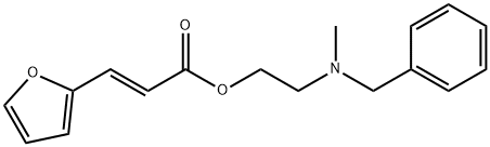 2-[benzyl(methyl)amino]ethyl 3-(2-furyl)acrylate Structure