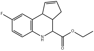 ethyl 8-fluoro-3a,4,5,9b-tetrahydro-3H-cyclopenta[c]quinoline-4-carboxylate Structure