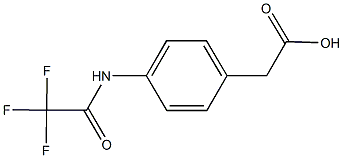 {4-[(trifluoroacetyl)amino]phenyl}acetic acid 구조식 이미지