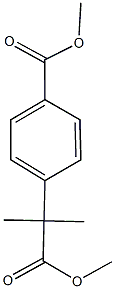 methyl 4-(2-methoxy-1,1-dimethyl-2-oxoethyl)benzoate Structure