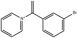 1-[1-(3-bromophenyl)vinyl]pyridinium 구조식 이미지