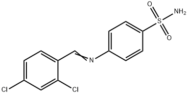 4-[(2,4-dichlorobenzylidene)amino]benzenesulfonamide 구조식 이미지