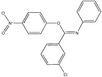 4-nitrophenyl 3-chloro-N-phenylbenzenecarboximidoate 구조식 이미지