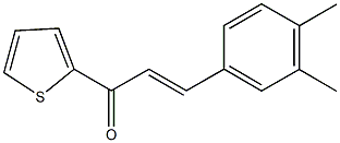 3-(3,4-dimethylphenyl)-1-(2-thienyl)-2-propen-1-one 구조식 이미지