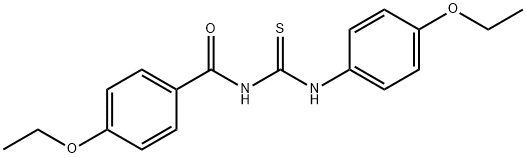 N-(4-ethoxybenzoyl)-N'-(4-ethoxyphenyl)thiourea 구조식 이미지