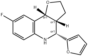 8-fluoro-4-(2-furyl)-2,3,3a,4,5,9b-hexahydrofuro[3,2-c]quinoline Structure