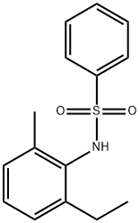 N-(2-ethyl-6-methylphenyl)benzenesulfonamide 구조식 이미지