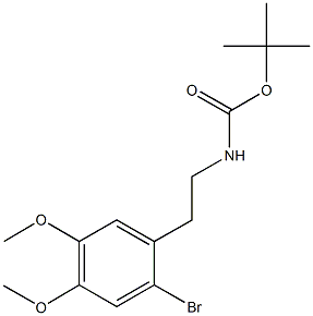 tert-butyl 2-(2-bromo-4,5-dimethoxyphenyl)ethylcarbamate Structure