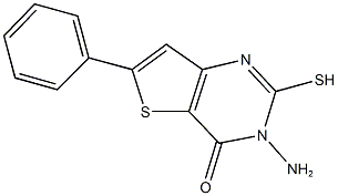 3-amino-6-phenyl-2-sulfanylthieno[3,2-d]pyrimidin-4(3H)-one 구조식 이미지