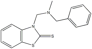 3-{[benzyl(methyl)amino]methyl}-1,3-benzothiazole-2(3H)-thione 구조식 이미지