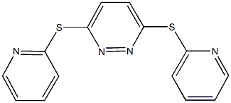 3,6-bis(2-pyridinylsulfanyl)pyridazine Structure