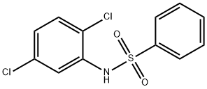 N-(2,5-dichlorophenyl)benzenesulfonamide 구조식 이미지