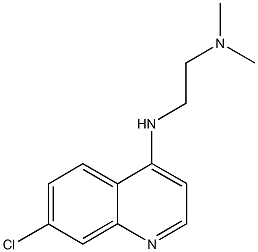 N-(7-chloro-4-quinolinyl)-N-[2-(dimethylamino)ethyl]amine 구조식 이미지