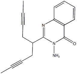 3-amino-2-[1-(2-butynyl)-3-pentynyl]-4(3H)-quinazolinone 구조식 이미지