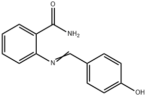 2-[(4-hydroxybenzylidene)amino]benzamide 구조식 이미지
