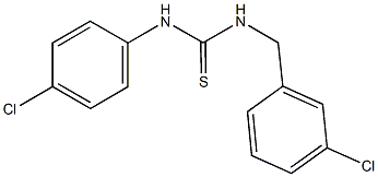 N-(3-chlorobenzyl)-N'-(4-chlorophenyl)thiourea 구조식 이미지