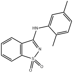 N-(2,5-dimethylphenyl)-N-(1,1-dioxido-1,2-benzisothiazol-3-yl)amine Structure