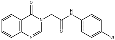 N-(4-chlorophenyl)-2-(4-oxo-3(4H)-quinazolinyl)acetamide Structure