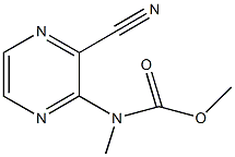 methyl 3-cyano-2-pyrazinyl(methyl)carbamate Structure