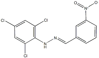 3-nitrobenzaldehyde (2,4,6-trichlorophenyl)hydrazone 구조식 이미지