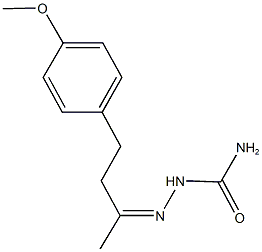 4-(4-methoxyphenyl)-2-butanone semicarbazone 구조식 이미지