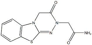 2-(3-oxo-3,4-dihydro-2H-[1,2,4]triazino[3,4-b][1,3]benzothiazol-2-yl)acetamide 구조식 이미지