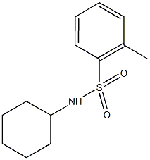 N-cyclohexyl-2-methylbenzenesulfonamide 구조식 이미지