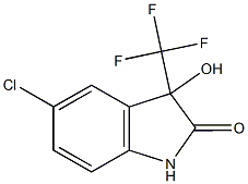 5-chloro-3-hydroxy-3-(trifluoromethyl)-1,3-dihydro-2H-indol-2-one 구조식 이미지