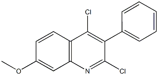 2,4-dichloro-3-phenylquinolin-7-yl methyl ether 구조식 이미지